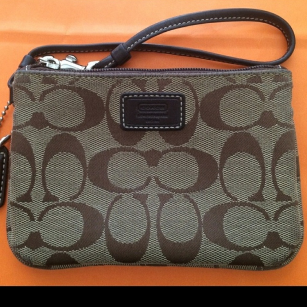 Coach wristlet with surprise